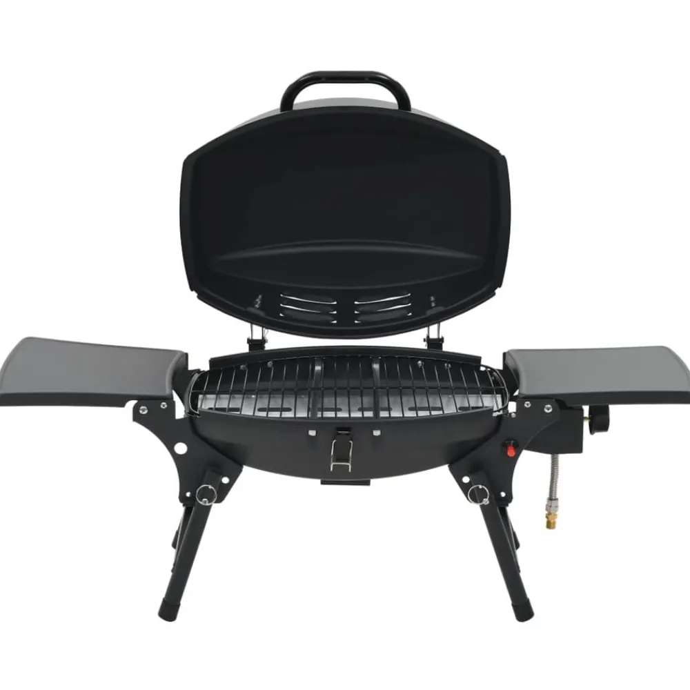 vidaXL Barbecue à gaz portatif avec zone de cuisson Noir