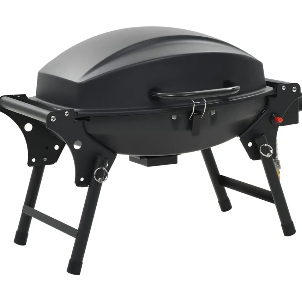 vidaXL Barbecue à gaz portatif avec zone de cuisson Noir
