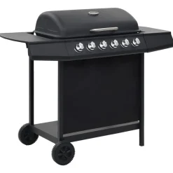 vidaXL Barbecue au gaz avec 6 zones de cuisson Acier