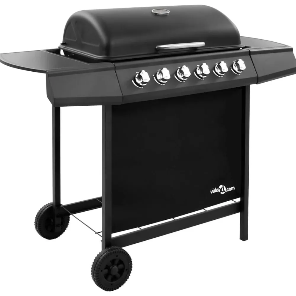 Arts De La Table & Arts Culinaires-vidaXL Barbecue gril à gaz avec 6 brûleurs Noir