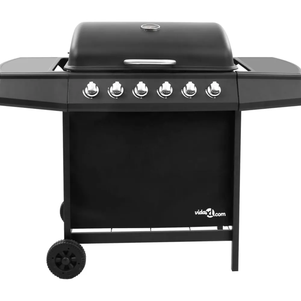 Arts De La Table & Arts Culinaires-vidaXL Barbecue gril à gaz avec 6 brûleurs Noir