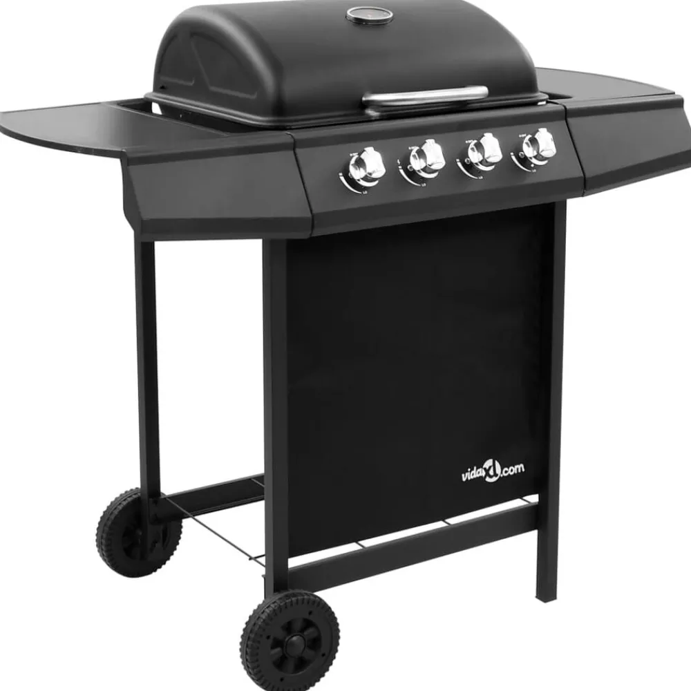 Arts De La Table & Arts Culinaires-vidaXL Barbecue gril à gaz avec 4 brûleurs Noir