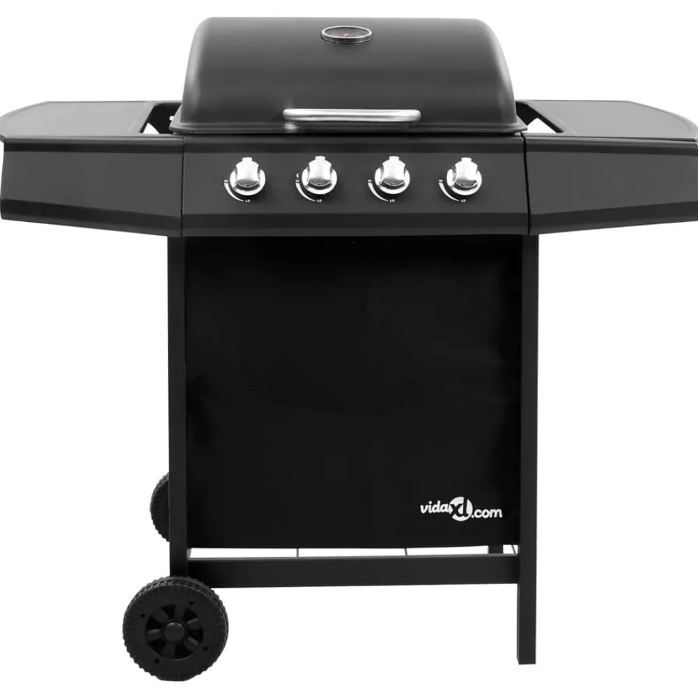 Arts De La Table & Arts Culinaires-vidaXL Barbecue gril à gaz avec 4 brûleurs Noir