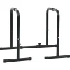 vidaXL Barre de Dips Noir 116 x 66 x 74,5 cm Acier enduit de poudre
