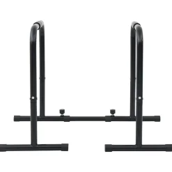 vidaXL Barre de Dips Noir 116 x 66 x 74,5 cm Acier enduit de poudre