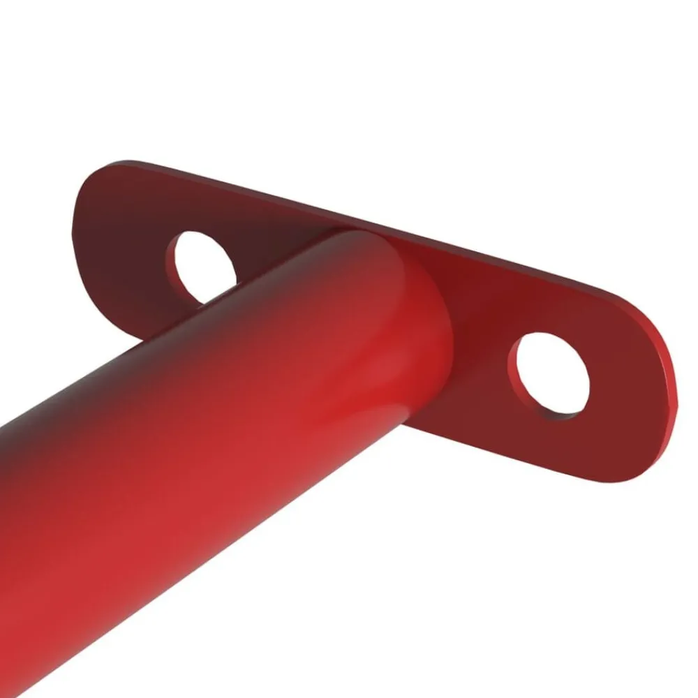 Jeux De Plein Air-vidaXL Barre de retournement 125 cm Acier Rouge