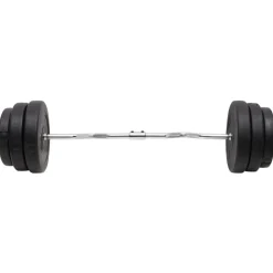 Entraînement & Fitness-vidaXL Barre d'haltères ondulée avec plaques 90 kg