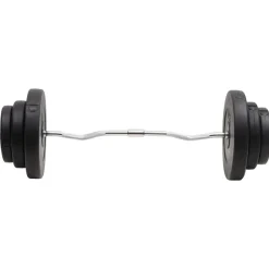 Entraînement & Fitness-vidaXL Barre d'haltères ondulée avec plaques 60 kg