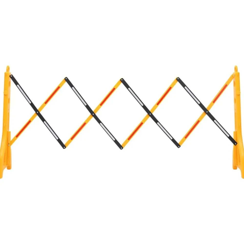 Signalétique-vidaXL Barrière de circulation pliable Jaune et noir 250x38x96 cm