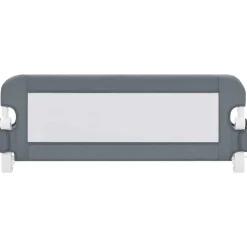 Accessoires De Sécurité Pour Bébés-vidaXL Barrière de lit enfant 102x42 cm Polyester Gris