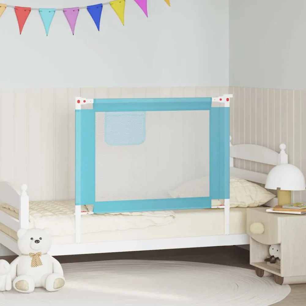 vidaXL Barrière de sécurité de lit d'enfant 100x25 cm Tissu