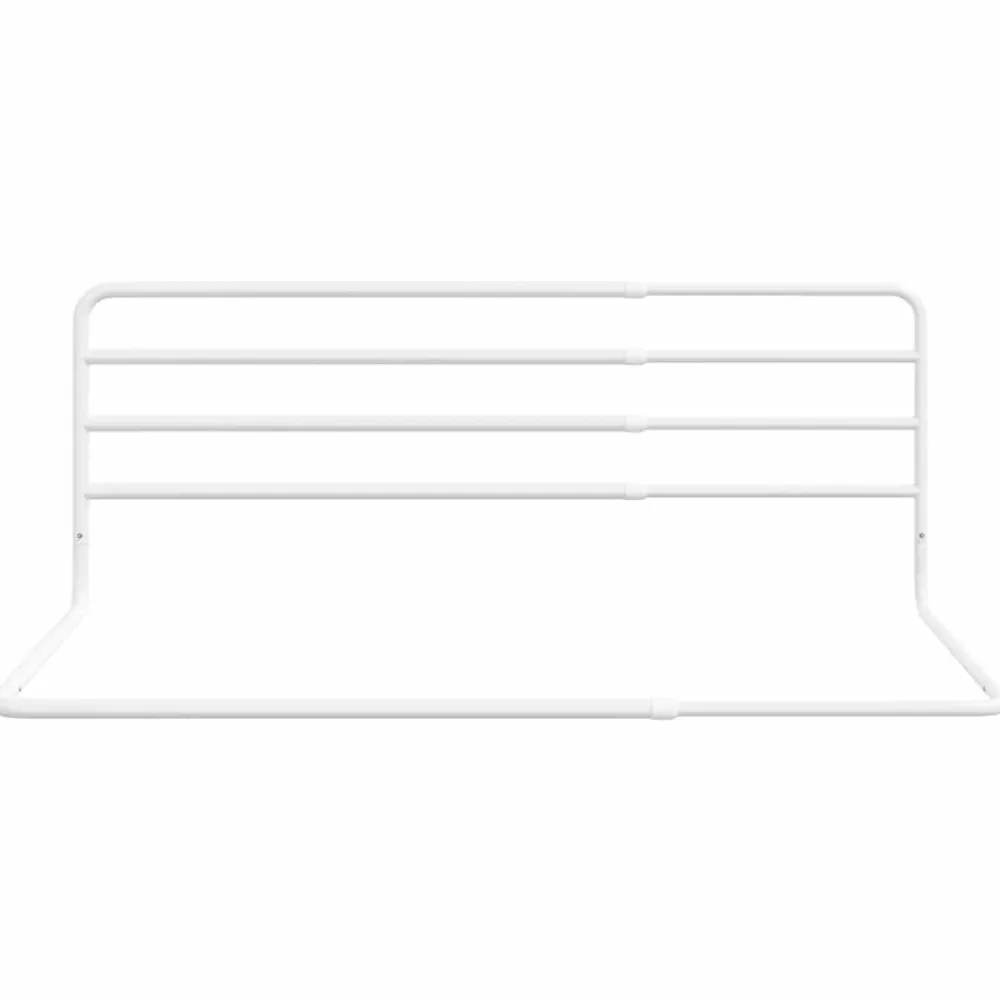 Accessoires De Sécurité Pour Bébés-vidaXL Barrière de sécurité de lit d'enfant Blanc (76-137)x55 cm Fer