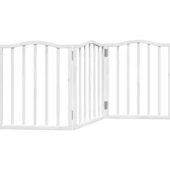 vidaXL Barrière pour chien pliable 3 panneaux 150 cm bois de peuplier