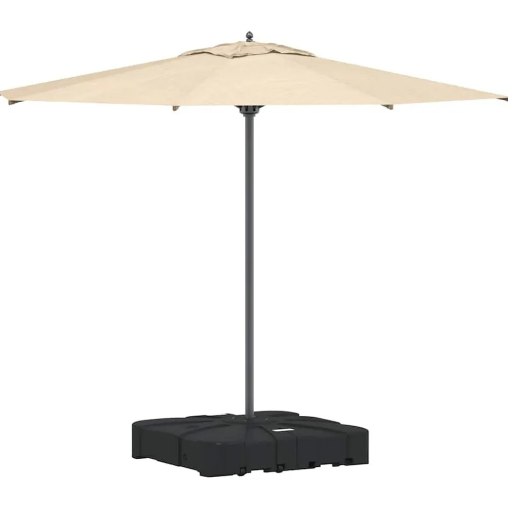 vidaXL Base de parasol à bras déporté Noir 86 x 86 x 19 cm