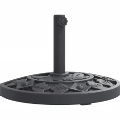 vidaXL Base de parasol pour mâts Ø38 / 48 mm 9 kg demi-rond