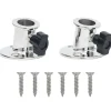 Pièces Détachées Pour Véhicules-vidaXL Base ronde de bimini pour tube de 26 mm 2 pcs inox