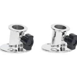 Pièces Détachées Pour Véhicules-vidaXL Base ronde de bimini pour tube de 26 mm 2 pcs inox