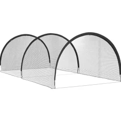 Divers Sports-vidaXL Baseball et Softball Noir 702 x 369,5 x 243,5 cm Polyester