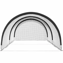 Divers Sports-vidaXL Baseball et Softball Noir 702 x 369,5 x 243,5 cm Polyester