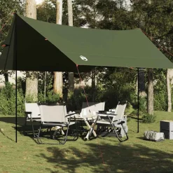 Loisirs De Plein Air-vidaXL Bâche de camping 438x376x212 cm imperméable Vert olive
