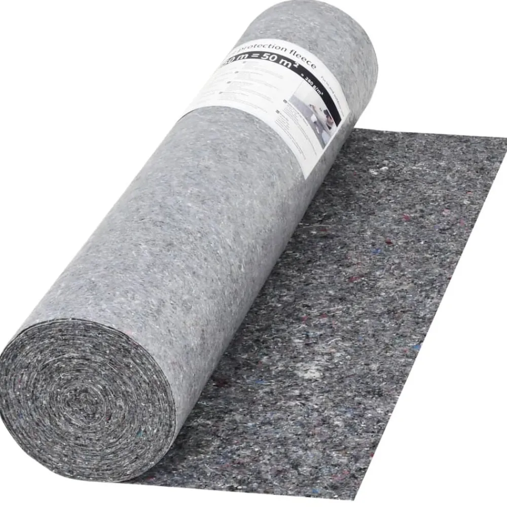 Produits Ménagers-vidaXL Bâche de protection contre peinture 50 m 280 g/m² Gris