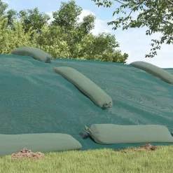 vidaXL Bâche pour silo Vert 6 x 5 m HDPE