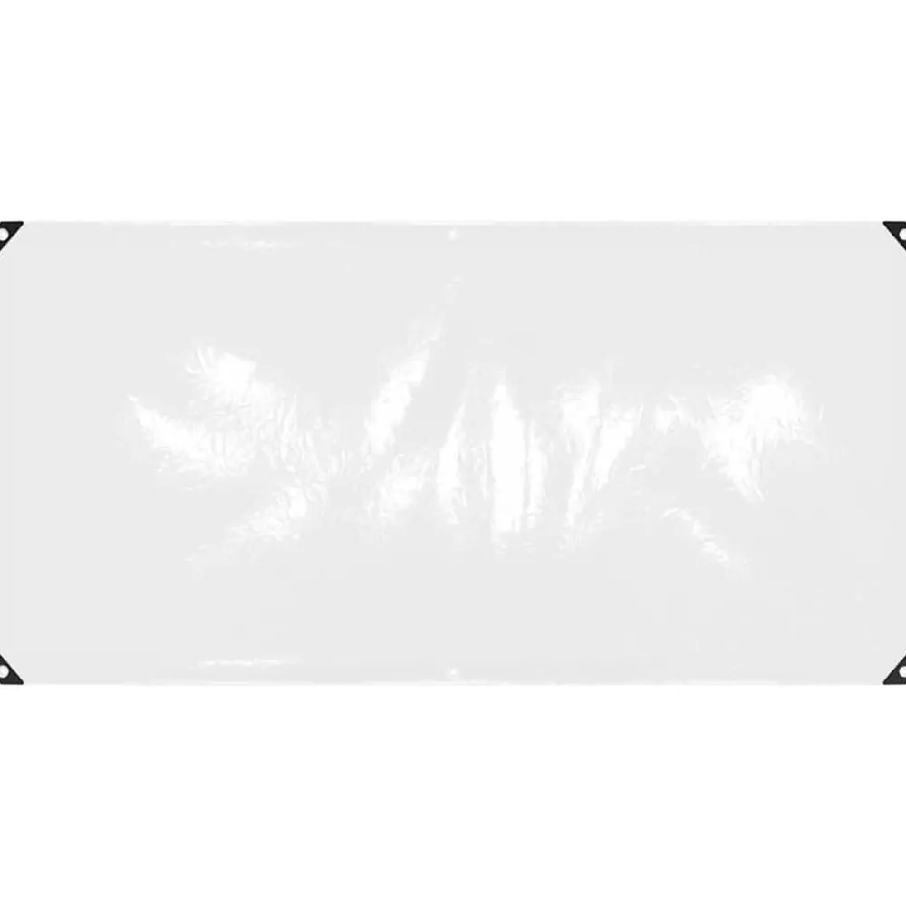 vidaXL Bâche transparente avec œillets 1x2 m PVC