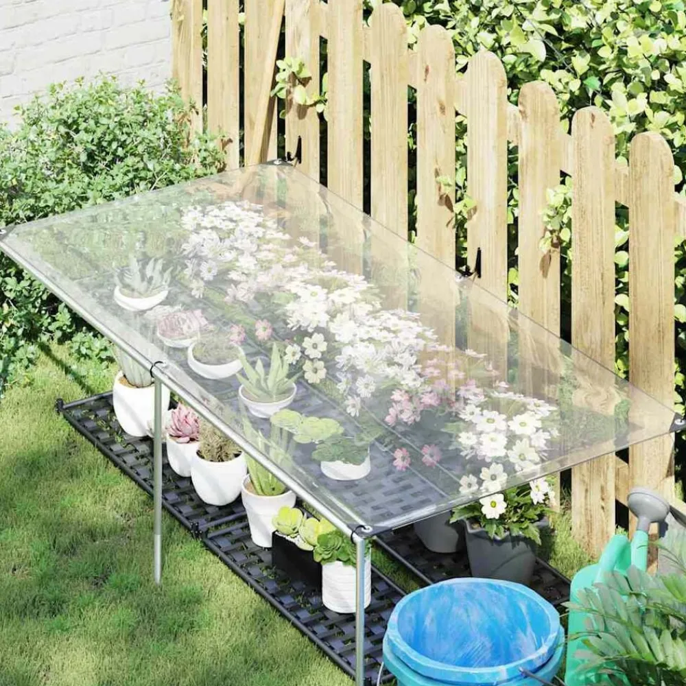 vidaXL Bâche transparente avec œillets 1x2 m polyéthylène