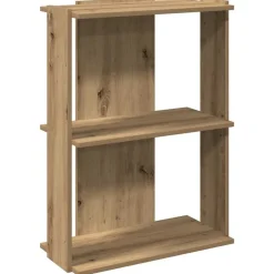 Étagères-vidaXL Bibliothèque à 3 niveaux chêne artisanal 60x30x80 cm ch&ecirc;ne artisanal