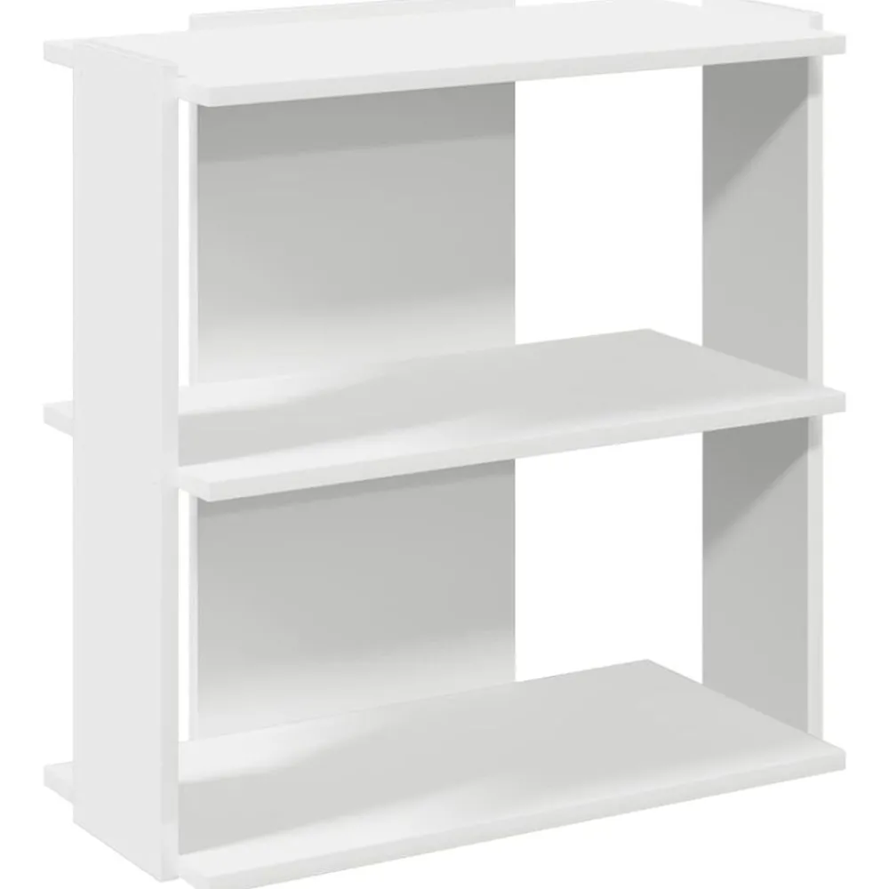 Étagères-vidaXL Bibliothèque à 3 niveaux 60x30x60 cm bois d'ingénierie Blanc