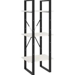 vidaXL Bibliothèque à 3 niveaux 40x30x105 cm Bois de pin massif