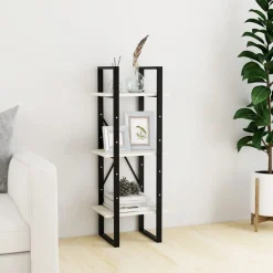 vidaXL Bibliothèque à 3 niveaux 40x30x105 cm Bois de pin massif