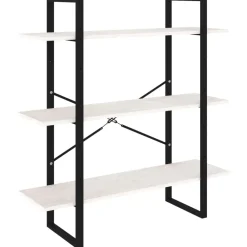 vidaXL Bibliothèque à 3 niveaux 100x30x105 cm Bois de pin massif
