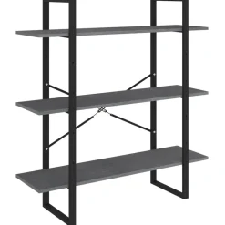 vidaXL Bibliothèque à 3 niveaux 100x30x105 cm Bois de pin massif