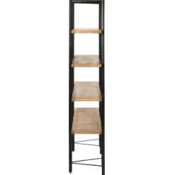 vidaXL Bibliothèque à 4 niveaux 160x35x160 cm Bois de manguier massif