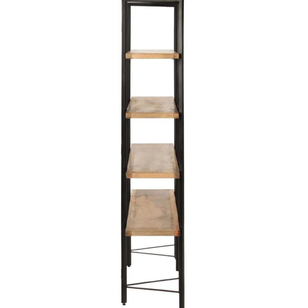 vidaXL Bibliothèque à 4 niveaux 160x35x160 cm Bois de manguier massif