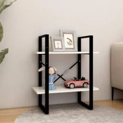vidaXL Bibliothèque à 2 niveaux 60x30x70 cm Bois de pin massif