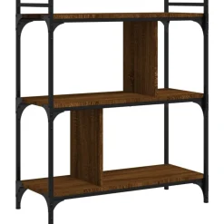 vidaXL Bibliothèque 3 niveaux chêne brun 76x32x88 cm bois d'ingénierie