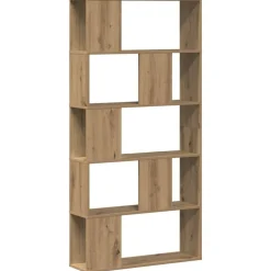 Étagères-vidaXL Bibliothèque 5 niveaux chêne artisanal bois ingénierie Chêne