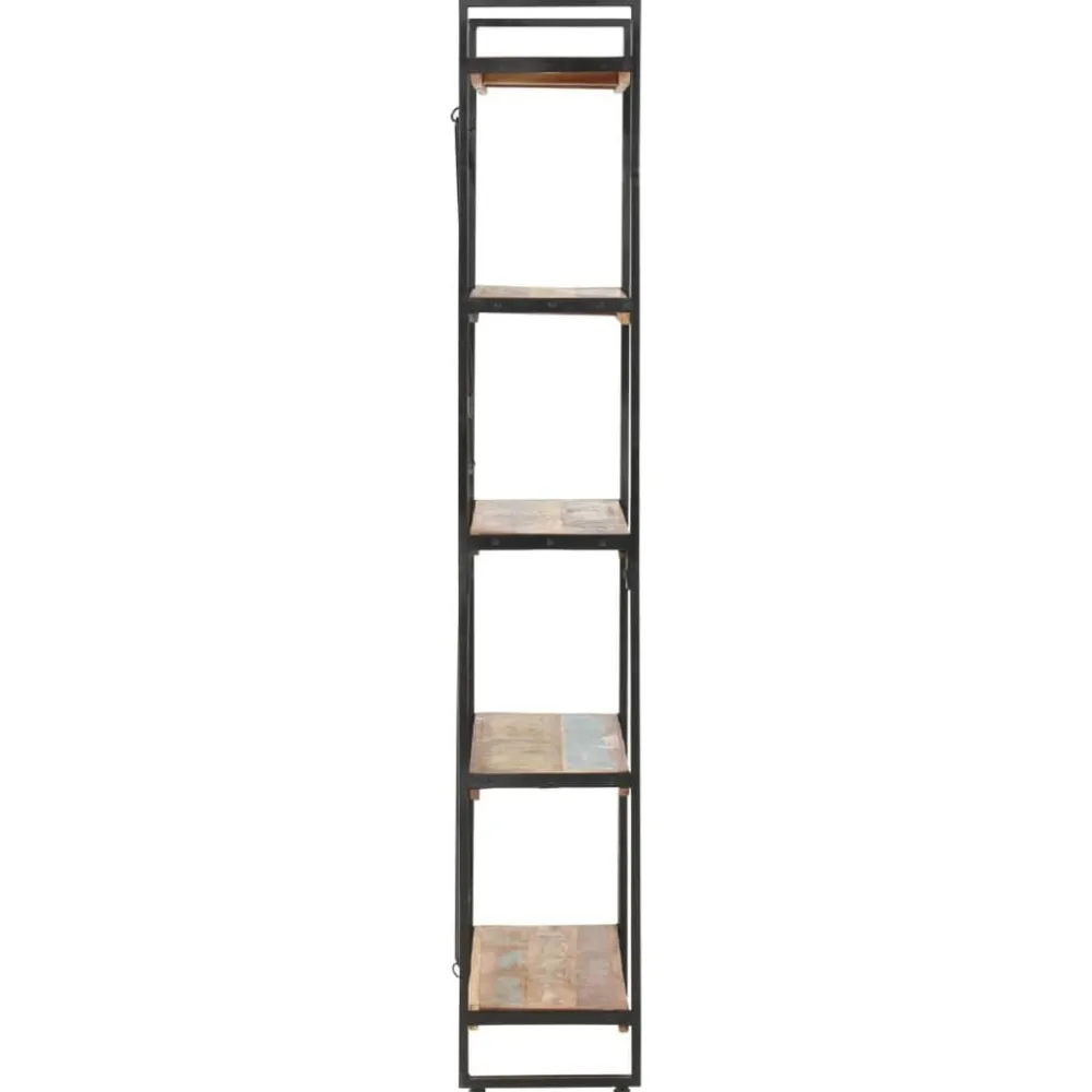 Étagères-vidaXL Bibliothèque 5 niveaux 140x30x180cm Bois solide de récupération Marron