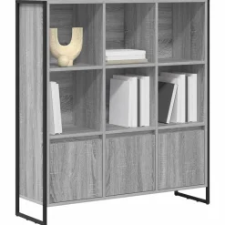 vidaXL Bibliothèque 2 pcs Gris Sonoma 99,5 x 30 x 108 cm