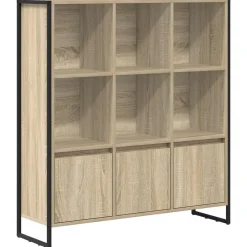 vidaXL Bibliothèque 2 pcs Sonoma 99,5 x 30 x 108 cm Bois d'ingénierie
