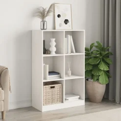 Étagères-vidaXL Bibliothèque 70x33x110 cm bois massif de pin Blanc