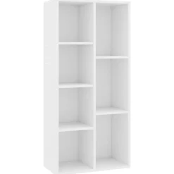 Étagères-vidaXL Bibliothèque 50x25x106 cm Bois d'ingénierie Blanc