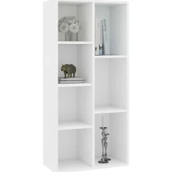 Étagères-vidaXL Bibliothèque 50x25x106 cm Bois d'ingénierie Blanc