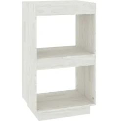 Étagères-vidaXL Bibliothèque 40x35x71 cm Bois de pin massif Blanc
