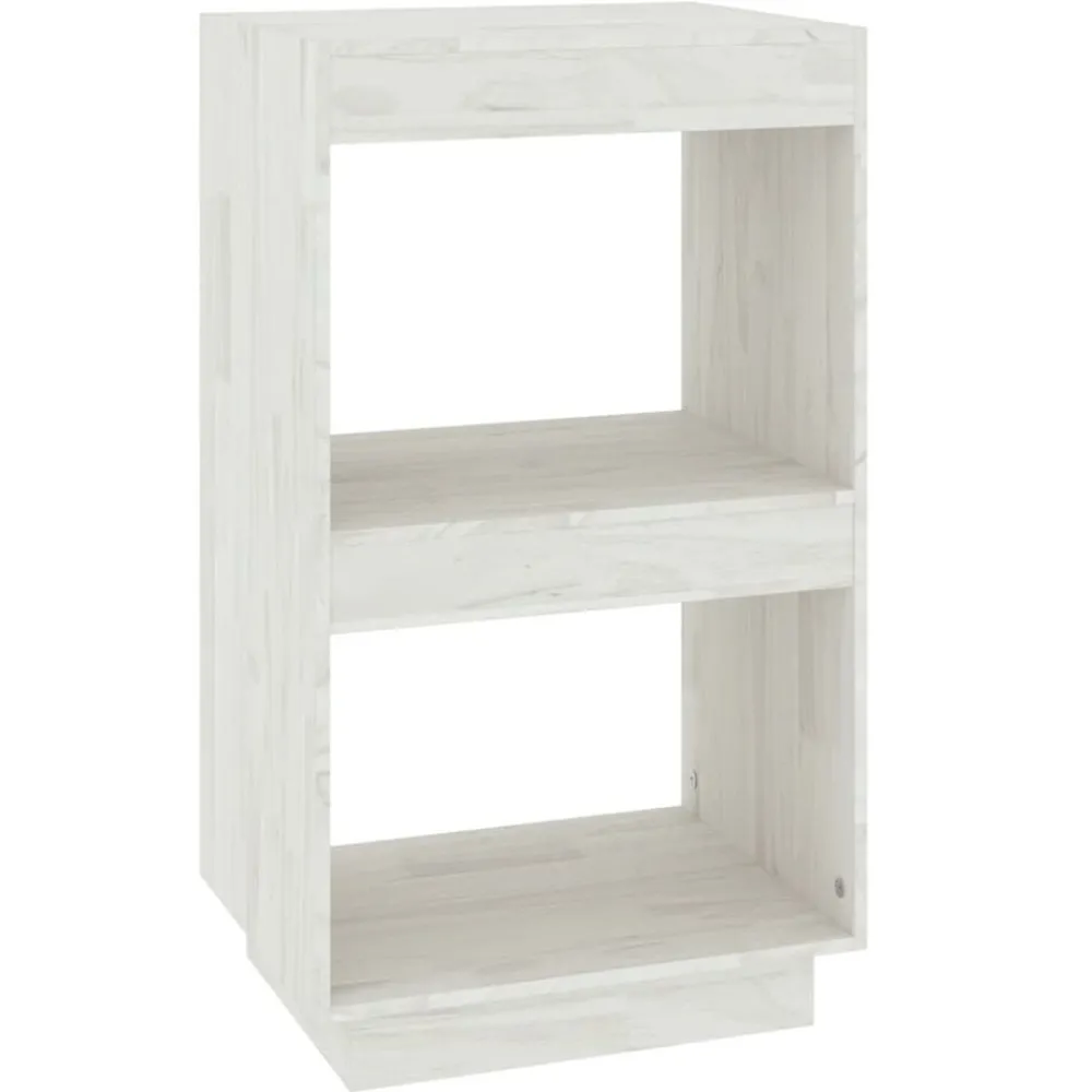 Étagères-vidaXL Bibliothèque 40x35x71 cm Bois de pin massif Blanc