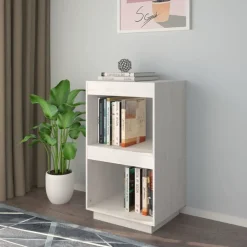 Étagères-vidaXL Bibliothèque 40x35x71 cm Bois de pin massif Blanc