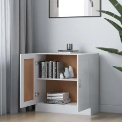 Étagères-vidaXL Bibliothèque 82,5x30,5x80 cm Bois d'ingénierie Blanc