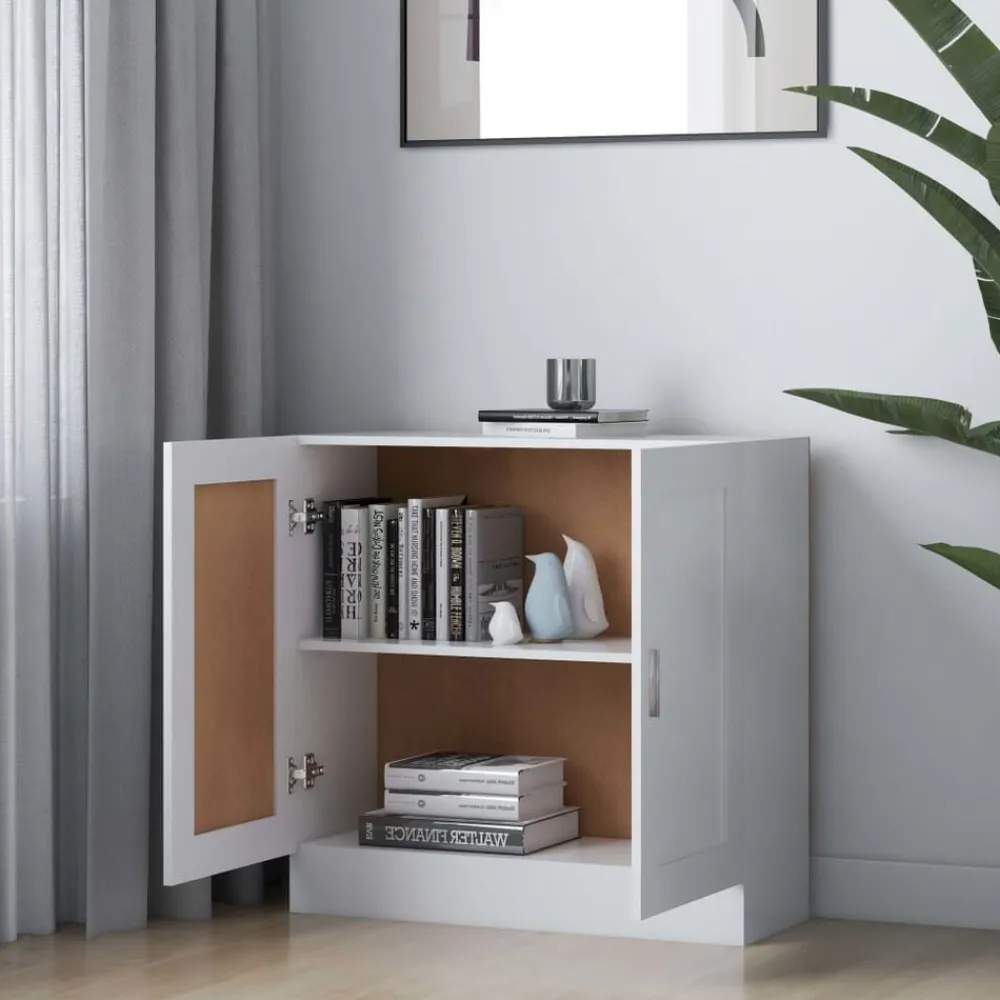 Étagères-vidaXL Bibliothèque 82,5x30,5x80 cm Bois d'ingénierie Blanc